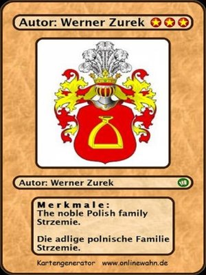 cover image of The noble Polish family Strzemie. Die adlige polnische Familie Strzemie.